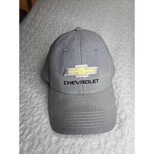 CHEVY Chevrolet Logo Hat Cap GRAY & Yellow Trucks Cars Cruisin Sports